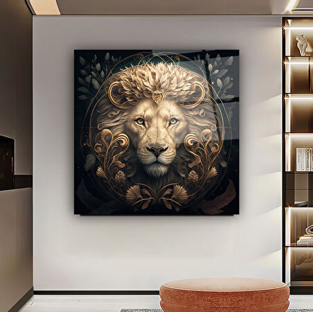 Aslan Cam Tablo | Hediyelik, Dekoratif, Ofis, Mutfak 