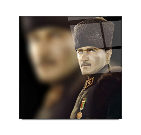 Atatürk Cam Tablo | Hediyelik, Dekoratif, Ofis, Mutfak 