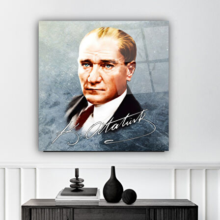 Atatürk Cam Tablo | Hediyelik, Dekoratif, Ofis, Mutfak 