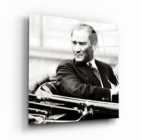 Atatürk Cam Tablo | Hediyelik, Dekoratif, Ofis, Mutfak 