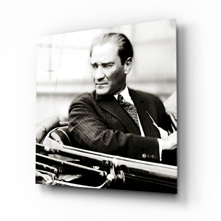 Atatürk Cam Tablo | Hediyelik, Dekoratif, Ofis, Mutfak 