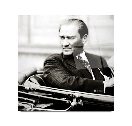 Atatürk Cam Tablo | Hediyelik, Dekoratif, Ofis, Mutfak 