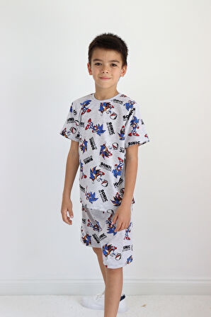 Erkek Çocuk Dinazor Desen Kaprili Basic Takım Takım 