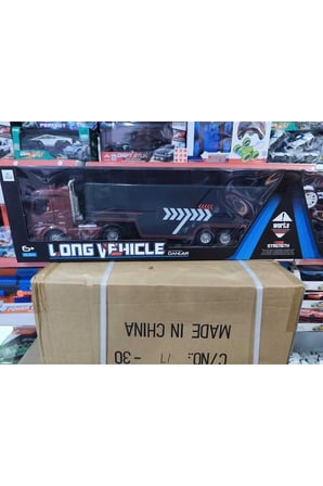 Büyük Boy 2.4 GHZ Uzaktan Kumandalı Dorseli Konteyner Tırı Kapıları Açılır Full Fonksiyon RC Tır Pilli