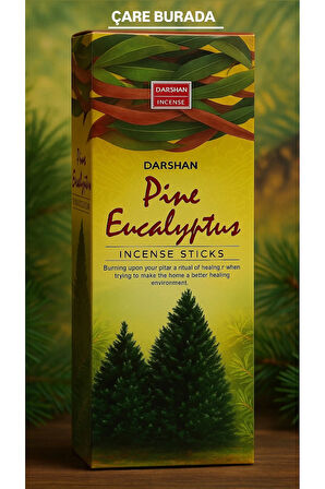 Darshan Incense - Pine Eucalyptus 20'li Çubuk Tütsü (Çam & Okaliptüs)