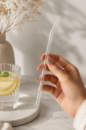 20'Li Çok Fonksiyonlu Cam Yıkanabilir Hijyenik Pipet
