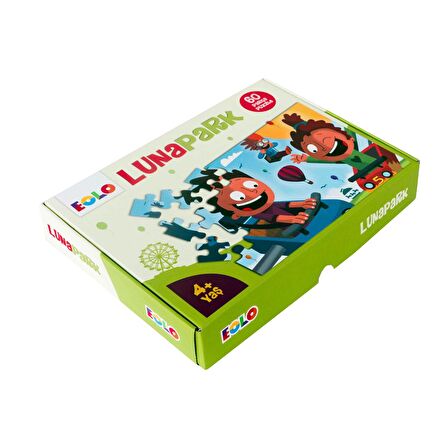 Çocuklar İçin puzzle 60 parça lunapark