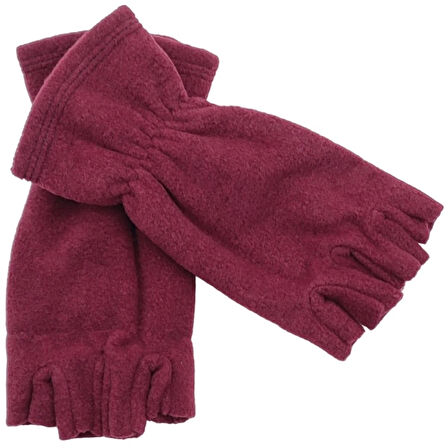 Unisex Kışlık Parmaksız Kesik Yarım Parmak Kışlık Termal Polar Eldiven Glove