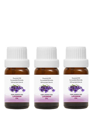 PROCLİS Türk Lavanta Yağı,%100 Doğal Bitkisel Uçucu Yağ, Lavandin Oil, 3'lüi Set 3x10 ml