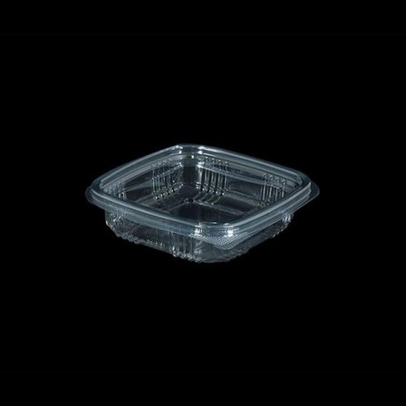 Kullan At Plastik Kilitli Şeffaf Düz Kapaklı Gıda Sakalam Kabı Sızdırmaz Kap - 150 cc - 25 Adet