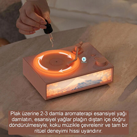 Plak Aroma Terapi Bluetooth Hoparlör 