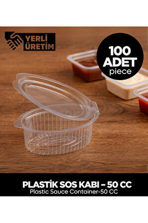 Plastik Sos Kabı – 50 CC – 100 Adet