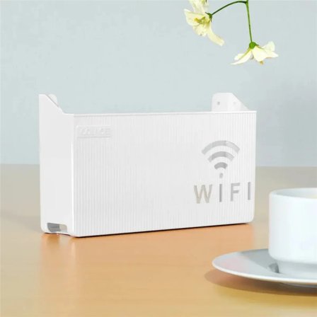 Siyah Pleksi Wifi Kutusu Duvar Asılabilir Sigorta Ve Modem Saklama Kutusu 25x15x6 Cm