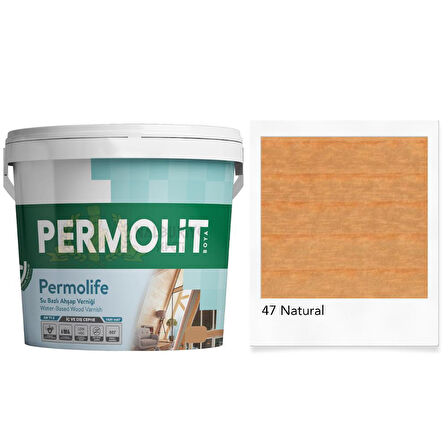 Permolit Permolife Su Bazlı Parlak Ahşap Vernik - NATURAL - 0.75 Lt.