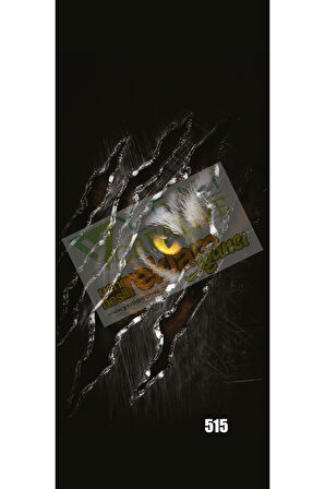 Araç Kapı Direk Kaplama Folyosu Kaplan Desenli (Sağ Sol Takım) (2 Adet) - 22x50 Cm