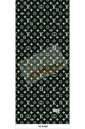 Araç Kapı Direk Kaplama Folyosu VL Desenli (Sağ Sol Takım) (2 Adet) - 22x50 Cm