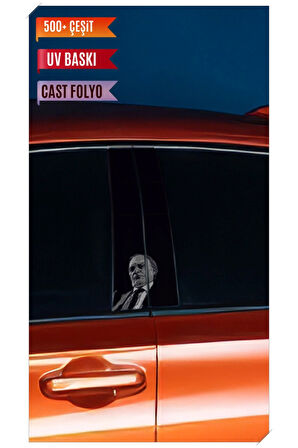 Araç Kapı Direk Kaplama Folyosu Laz Ziya Desenli Uyumlu (Sağ Sol Takım) (2 Adet) - 22x50 Cm