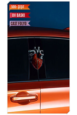 Araç Kapı Direk Kaplama Folyosu Turbo Desenli (Sağ Sol Takım) (2 Adet) - 22x50 Cm