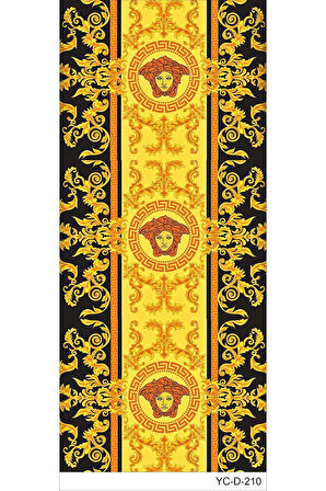 Araç Kapı Direk Kaplama Folyosu Desenli (Sağ Sol Takım) (2 Adet) - 22x50 Cm