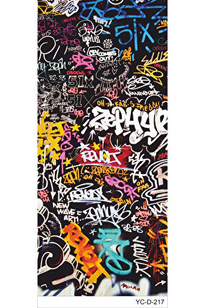 Araç Kapı Direk Kaplama Folyosu Desenli (Sağ Sol Takım) (2 Adet) - 22x50 Cm