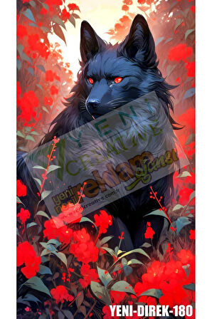 Araç Kapı Direk Kaplama Folyosu Kurt (SAĞ SOL TAKIM) (2 ADET) - 22x50 Cm