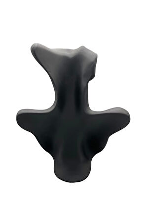 Yerli Üretim Polyester Malzeme Siyah Renk 33 / 26 cm Takı Sergileme Mankeni