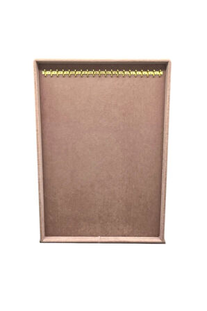 Süet Kumaş Tırnaklı Pembe Renk 34/24 Cm Ayaklı Tesbih Takı Stand