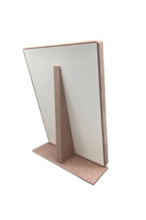 Süet Kumaş Tırnaklı Pembe Renk 34/24 Cm Ayaklı Tesbih Takı Stand
