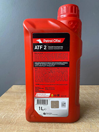 Petrol Ofisi ATF 2 Kırmızı Renk 1 Litre Direksiyon Yağı (03/2025 Üretim)