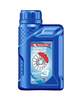 Petrol Ofisi Dot3 Fren Hidrolik Yağı 500ML