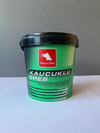 Petrol Ofisi Yeşil Renk Suya Dayanıklı Kauçuklu Gres Yağı 900GR (0.9KG) (07/2025 Üretim)