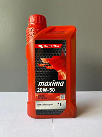 Petrol Ofisi Maxima 20W-50 1 Litre Motor Yağı (07/2025 Üretim)