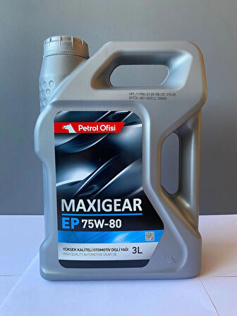 Petrol Ofisi EP 75W-80 3 Litre Otomatik Vites Şanzıman Yağı (08/2025 Üretim)