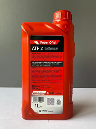 Petrol Ofisi ATF-2 Kırmızı Renk ATF Direksiyon Yağı (06/2025 Üretim)