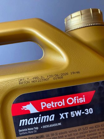 Petrol Ofisi Maxima XT 5W-30 5 Litre Sentetik Motor Yağı