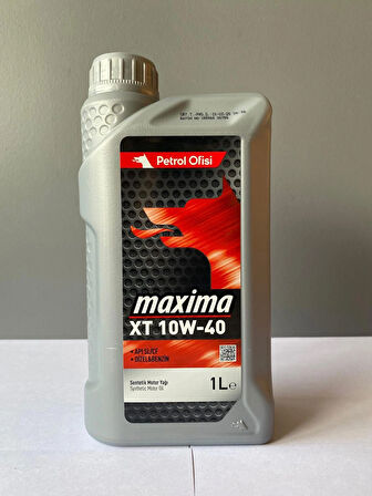 Petrol Ofisi Maxima XT 10W-40 1 Litre Sentetik Motor Yağı (03/2025 Üretim)