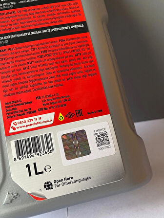 Petrol Ofisi Maxima XT 10W-40 1 Litre Sentetik Motor Yağı (03/2025 Üretim)