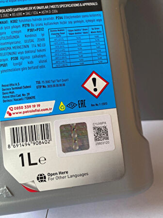 Petrol Ofisi Yeşil Renkli Süper Antifriz 1 Litre (09/2025 Üretim) (Mavi yerine geçer.)