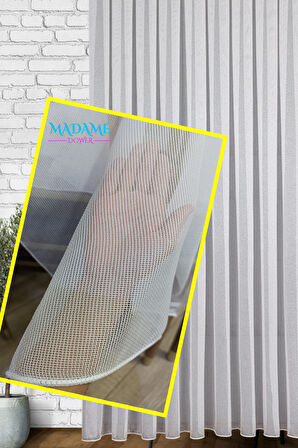 Taç Graceful Drapery 1x3 Sık Pileli Gramajlı Dökümlü Tül Perde - Ütü Gerektirmeyen Dayanıklı Kumaş 