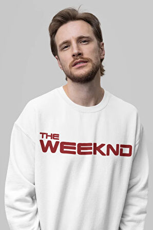The Weeknd Tasarım Baskılı Unisex Oversize Rapper Şarkıcı Sweatshirt