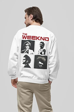 The Weeknd Tasarım Baskılı Unisex Oversize Rapper Şarkıcı Sweatshirt