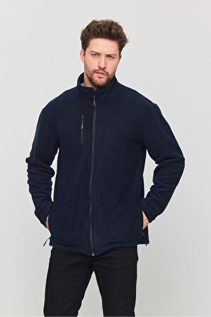  Polar Tam Fermuarlı  Cepli Outdoor Polar Ceket