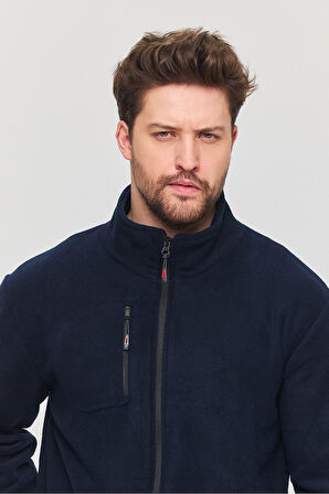  Polar Tam Fermuarlı  Cepli Outdoor Polar Ceket