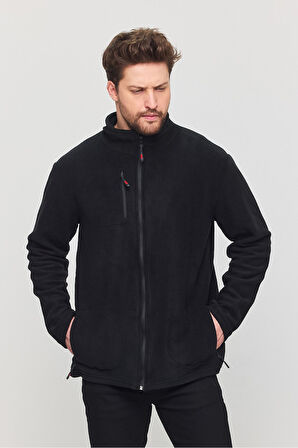  Polar Tam Fermuarlı  Cepli Outdoor Polar Ceket