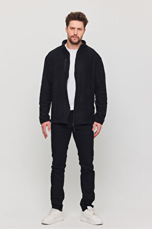  Polar Tam Fermuarlı  Cepli Outdoor Polar Ceket