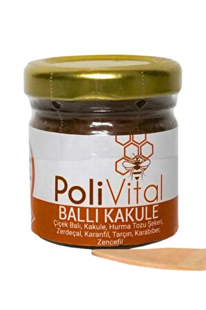 POLİVİTAL BALLI KAKULE, ZERDEÇAL, KARANFİL, TARÇIN, KARABİBER, ZENCEFİLLİ MİX 50 GR MACUN