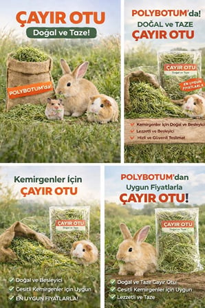 doğal çayır otu kemirgen yemi tavşan hamster ginepig chinchilla doğal kurutulmuş kemirgen otu 100 gr