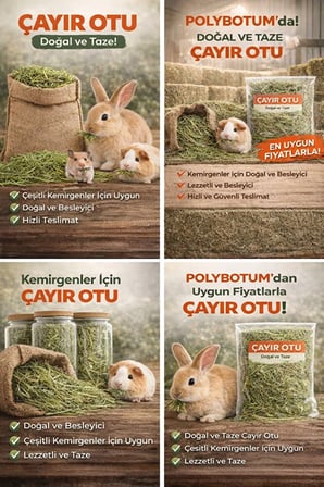 doğal çayır otu kemirgen yemi tavşan hamster ginepig chinchilla doğal kurutulmuş kemirgen otu 100 gr