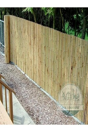 200x600 Dekoratif Doğal Bambu Kamış Hasır Bahçe Çiti- Gölgelik Hasır -balkon -tavan Dekorasyon