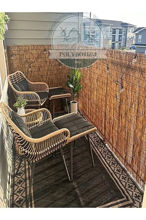 200x600 Dekoratif Doğal Bambu Kamış Hasır Bahçe Çiti- Gölgelik Hasır -balkon -tavan Dekorasyon